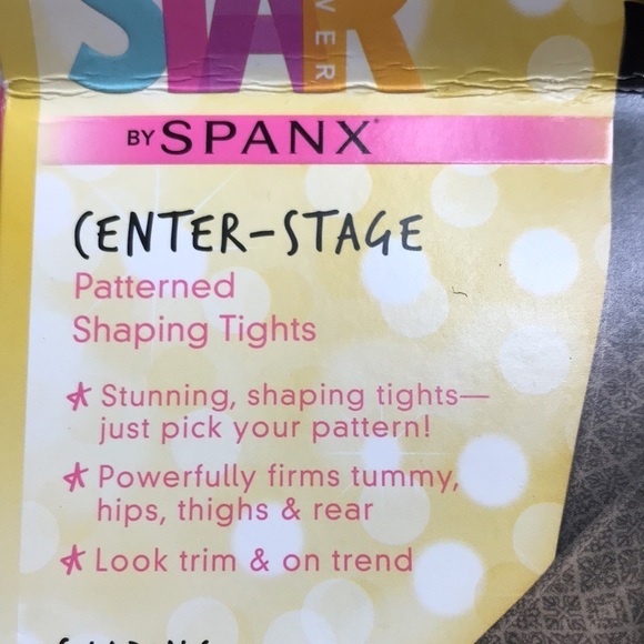 2 Pairs of Center Stage By Spanx Patterned Shaping Tights Size XL - Picture 2 of 8